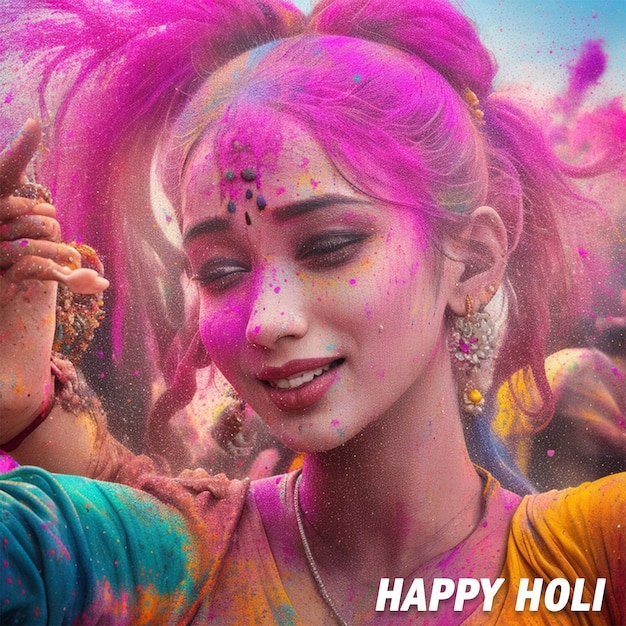 Happy holi plakat 3