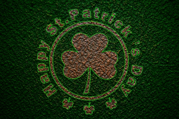 Happy St Patrick's Day napis Holiday concept