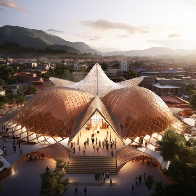 Harmonizacja dziedzictwa: redefiniowanie peruwiańskiego folkloru poprzez zrównoważoną architekturę futurystyczną w Po