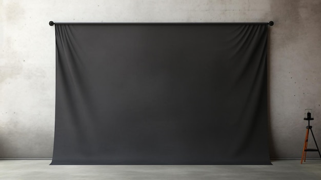 Hashmi78BlackVinylBannerOnCementWallTwarza