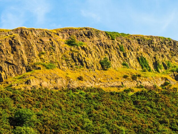 HDR Arthur's Seat w Edynburgu