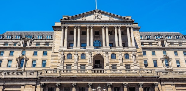 Zdjęcie hdr bank of england w londynie