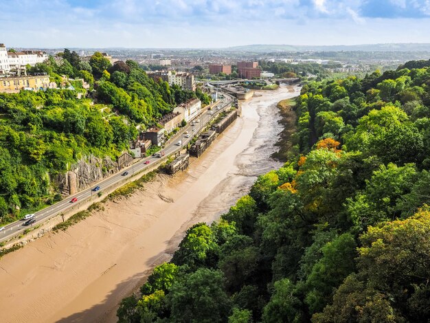 HDR River Avon Gorge w Bristolu