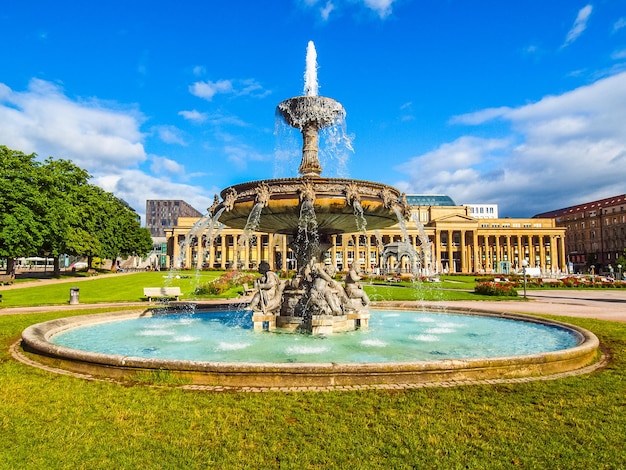 HDR Schlossplatz Plac Zamkowy Stuttgart