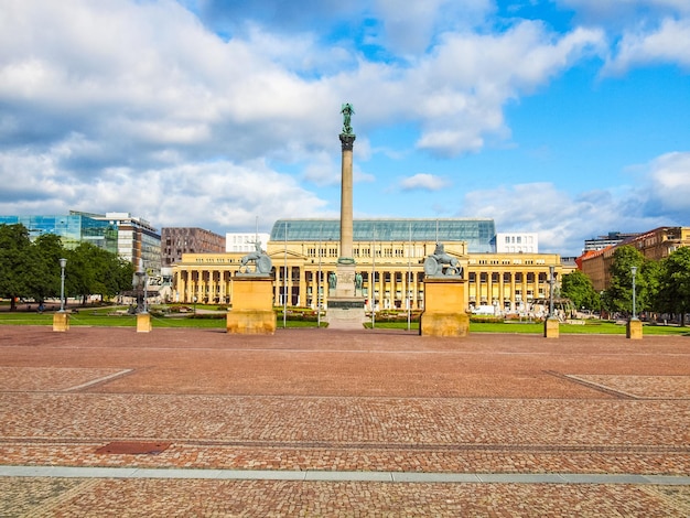 HDR Schlossplatz Plac Zamkowy Stuttgart