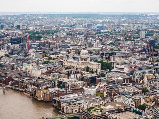 HDR Widok Londynu z lotu ptaka