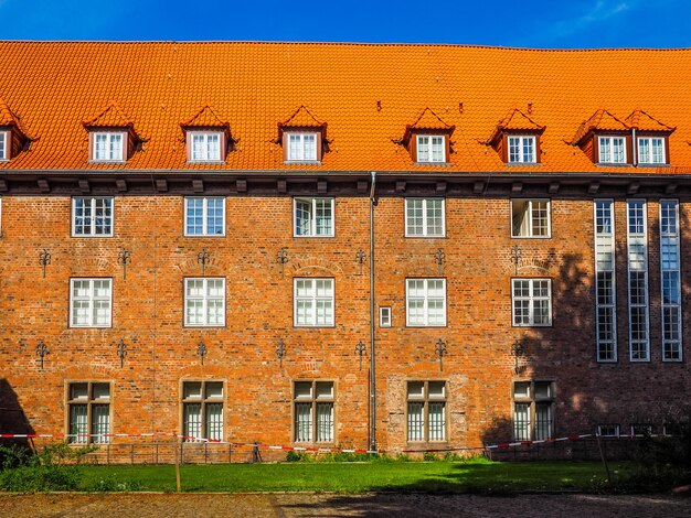 Zdjęcie hdr widok miasta lubeka