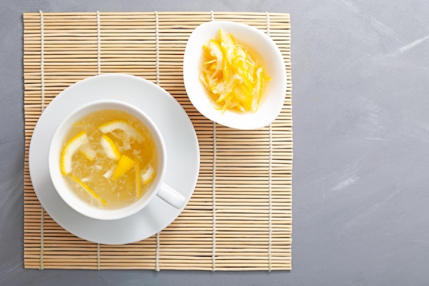 Herbata Yuja Lub Herbata Yuzu Koreańska Herbata Cytrusowa Znana Również Jako Yujacha