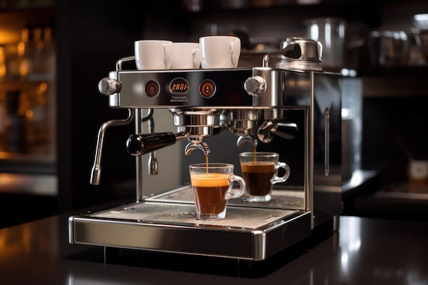High-tech kawiarnia parząca ulubioną mieszankę kawy