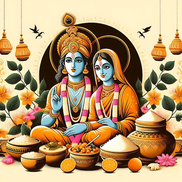 Hindi Meerabai Jayanti oznacza Narodzony z Meerabai Jai Shri Krishna oznacza Pan Krishna