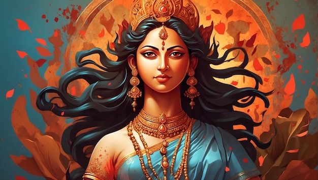 Hindu_Mythology_Goddess_Durga_Maa wielki