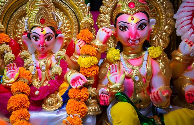 Hinduski bóg Ganesha Ganesha idol wykonany z generatywnego Ai