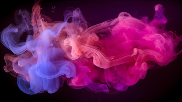 Hipnotyzujące kolorowe tło dymu