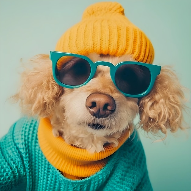 Hipster pies wziąć zdjęcie selfie śmieszne antrofomorficzne zwierzęta