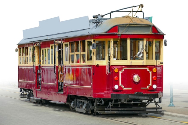 Zdjęcie historyczna tramwajowa tramwaja