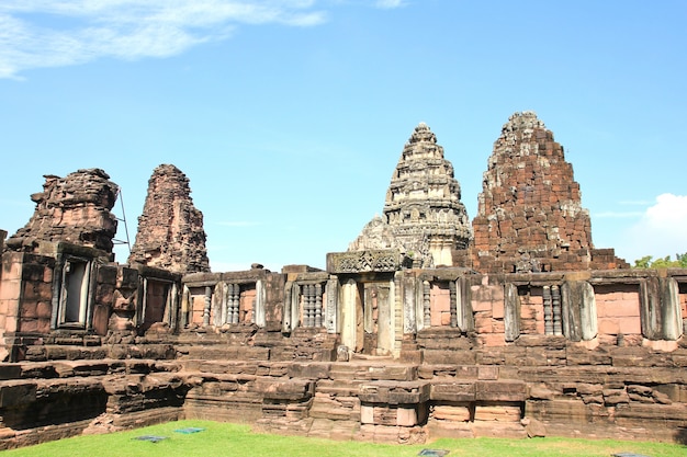 historyczny Prasat Hin Phimai kasztel przy Nakhon Ratchasima prowincją, Tajlandia.