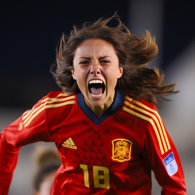 Hiszpańska drużyna piłkarska kobiet Stock photo