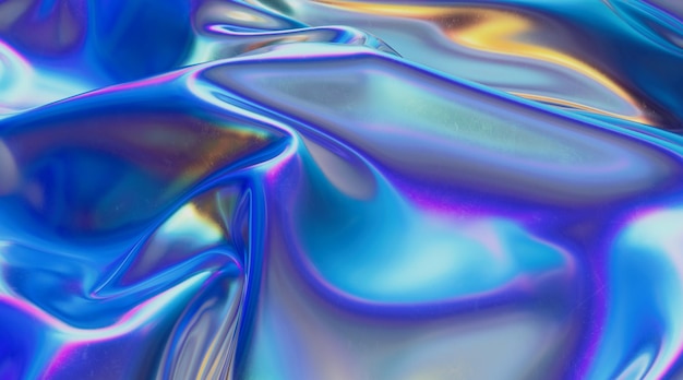Holograficzna metaliczna tkanina abstrakcyjna tło