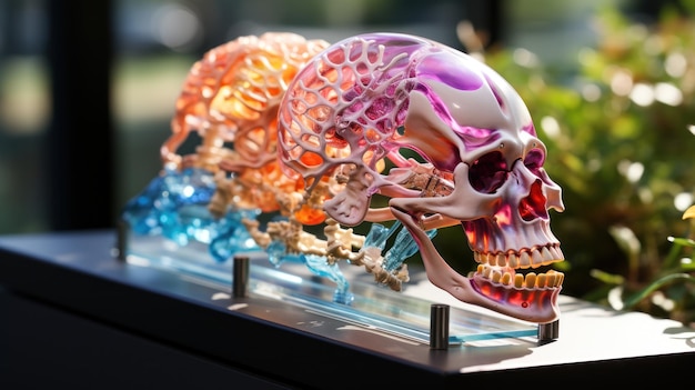 Holograficzny model anatomiczny wyświetlający tapetę UHD ludzkiego ciała
