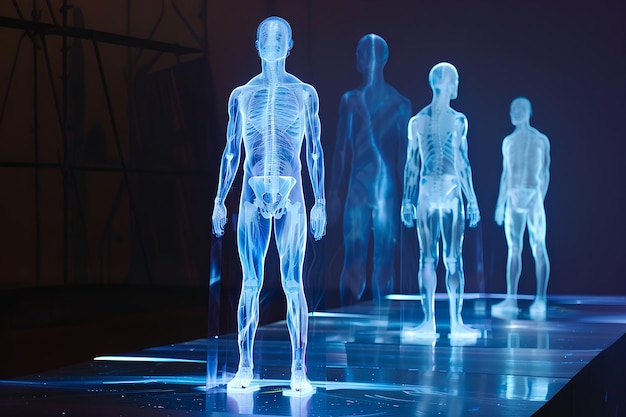 Zdjęcie hologramy humanoidalne - rzeczywistość rozszerzona