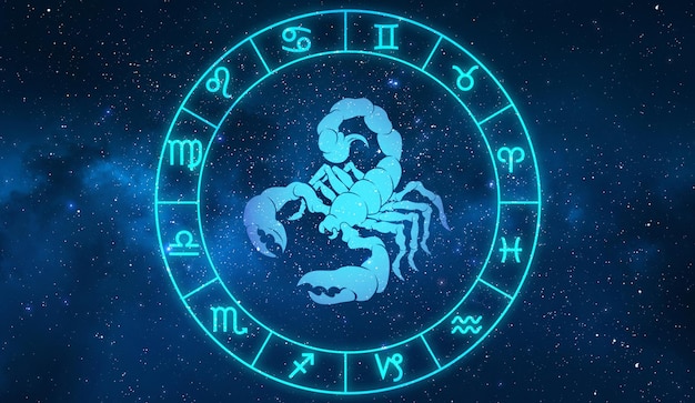 Horoskop Skorpiona W Dwunastu Znakach Zodiaku Z Gwiazdami Galaktyki W Tlexdxa