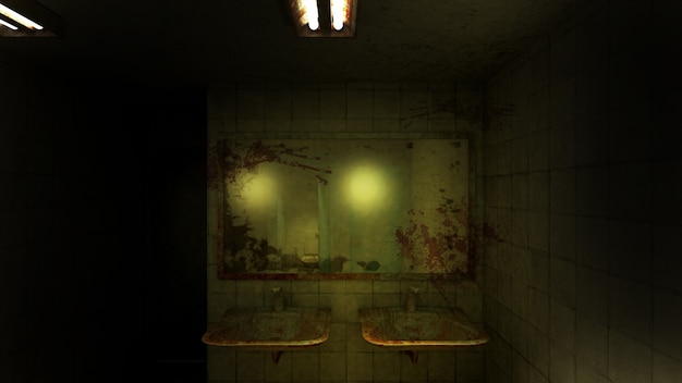 Horror i przerażająca toaleta w szpitalu