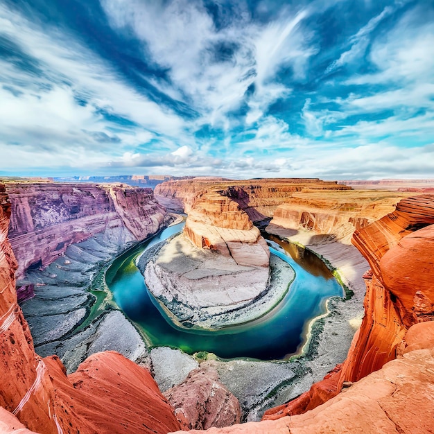 Horseshoe Bend of the Grand Canyon Arizona USA Rzeka Kolorado