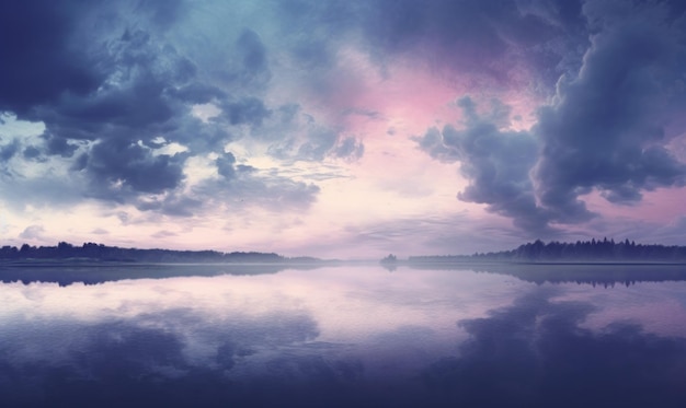 Zdjęcie horyzont chmury niebo w stylu onirycznej ilustracji ilustracja ai generativexa