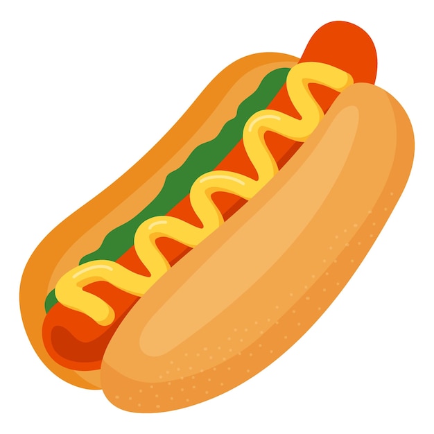 Hotdog png naklejka urocza ilustracja przezroczysty tło