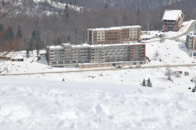 Hotel en la nieve