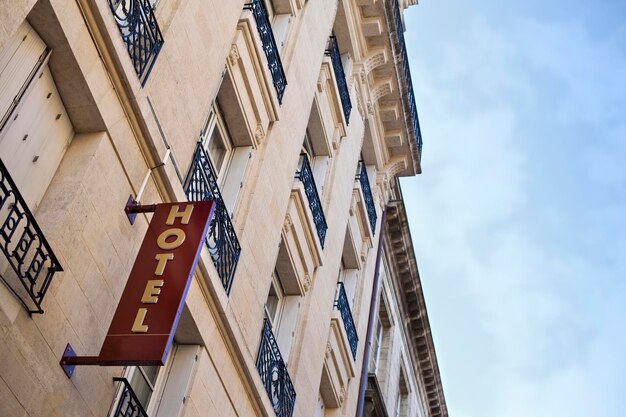 hotel sign