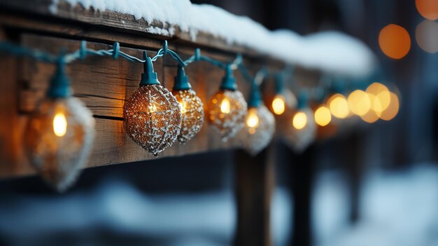 Zdjęcie hoto_decorative_christmas_background_with_bokeh