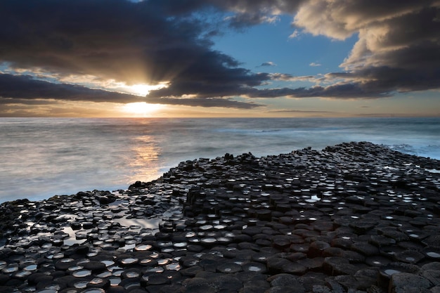 Hrabstwo Giants Causeway Antrim Irlandia Północna