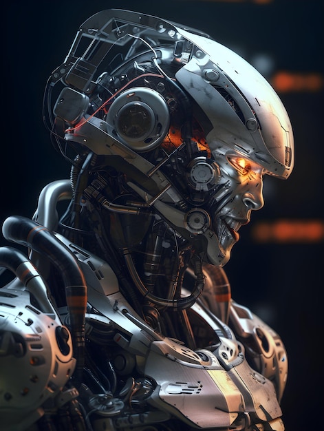 Humanoidalny robot-cyborg