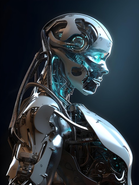 Humanoidalny robot-cyborg