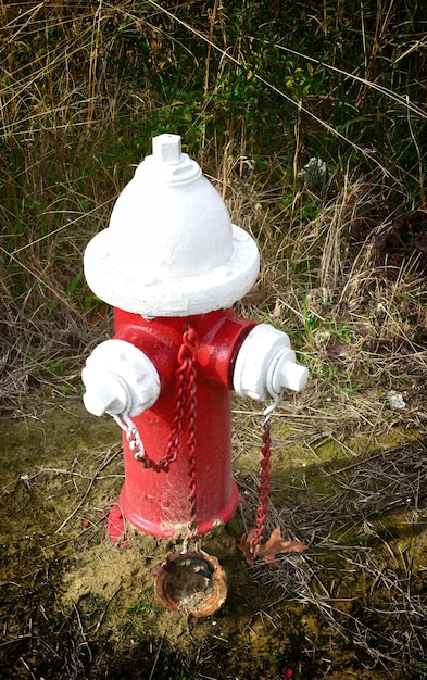 Zdjęcie hydrant przeciwpożarowy na polu