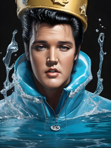 Hydrodip Elvisa Presleya wygenerowany przez AI