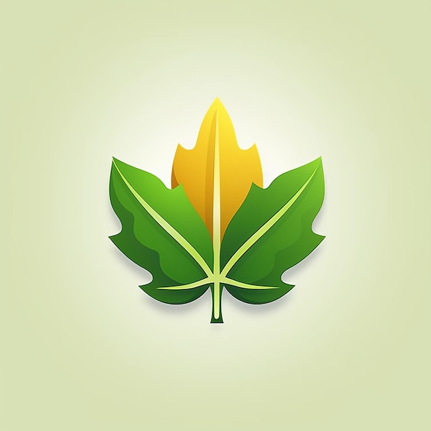 I Y Logo Icon Design Leaf Szablon