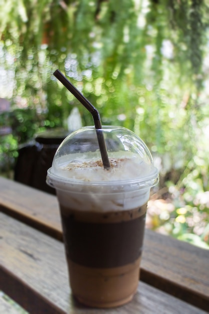 Iced Coffee With Milk Foam