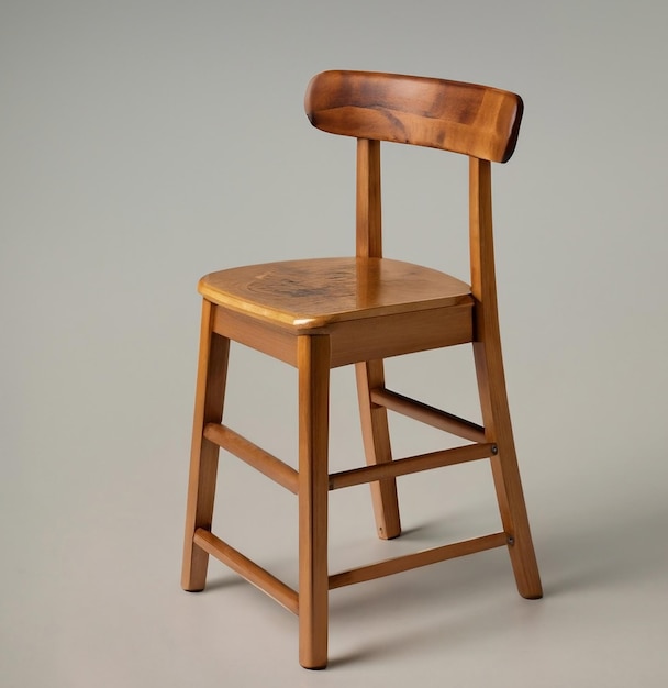 Idealne i nowoczesne krzesło na szarym tle