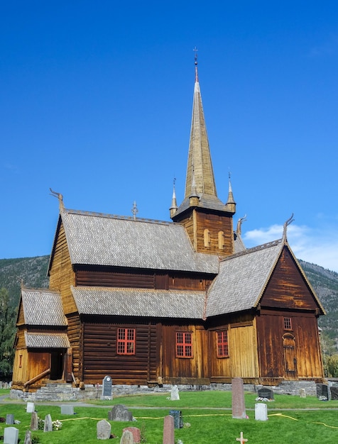 Iglesia De Madera En Noruega