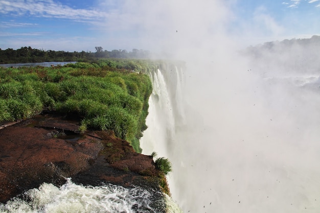 Iguazu spada w Argentynie i Brazylii