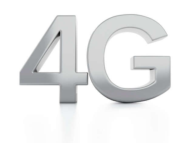 Ikona 4G. koncepcja technologii komunikacji bezprzewodowej