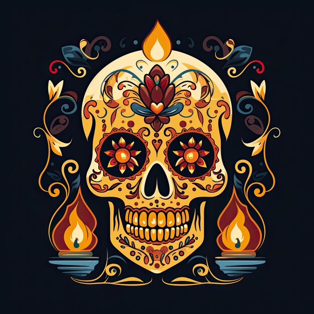 Ikona czaszki na Dzień Zmarłych