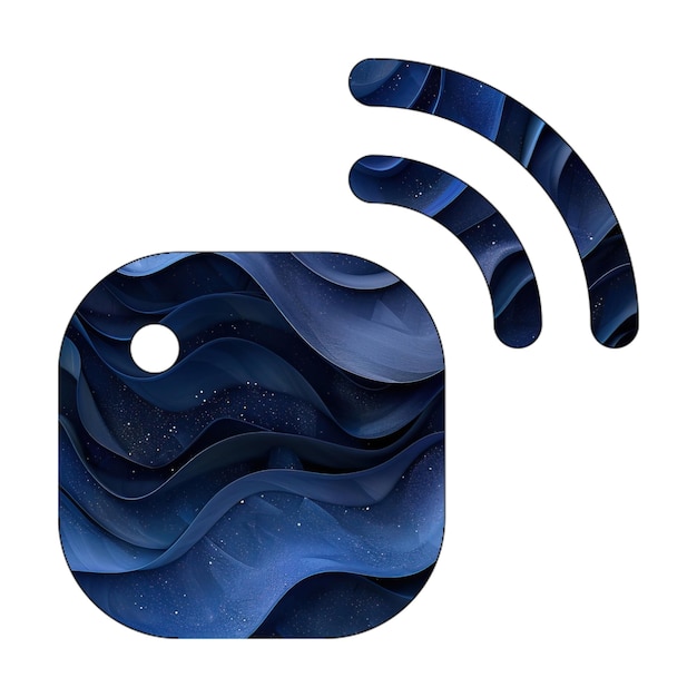 ikona czujnik eps na niebieskim gradiencie wzornictwo stylu tła