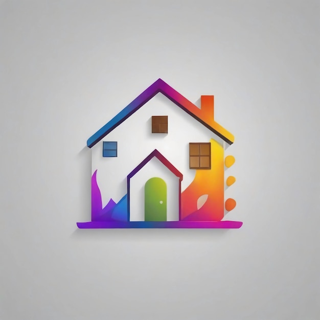 Zdjęcie ikona domu logo domu ilustracja domu wektor