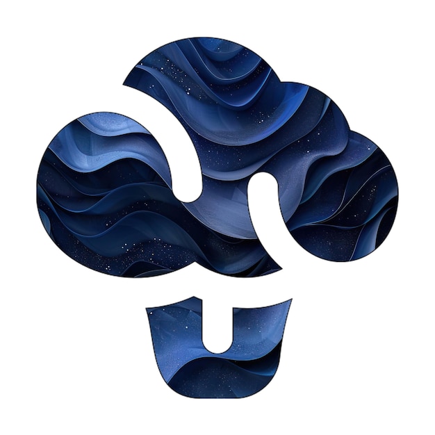 Zdjęcie ikona eps brokuł niebieski gradient tło stylistyczny projekt