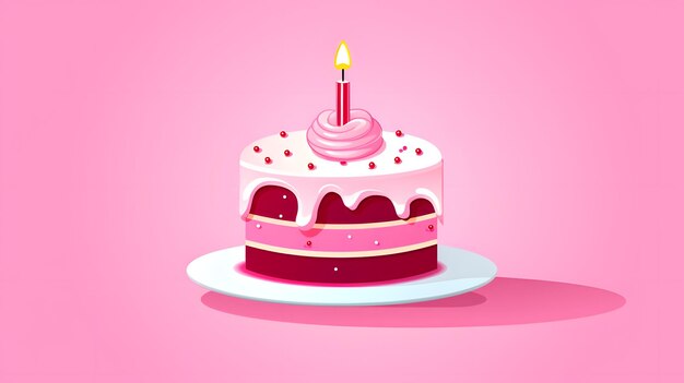 Ikona kawałek ciasta ze świecą