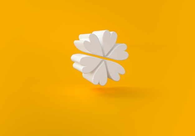 Ikona kształtu liścia na białym tle na kolorowym tle