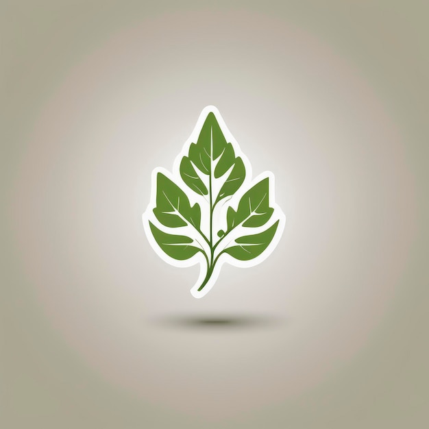 ikona liścia winogron wektorowego logo ilustracja clip art